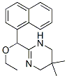 3,4,5,6-테트라하이드로-5,5-디메틸-2-[에톡시(1-나프틸)메틸]피리미딘 구조식 이미지