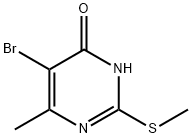 4(3H)-PYRIMIDINONE, 5-BROMO-6-METHYL-2-(METHYLTHIO)- 구조식 이미지