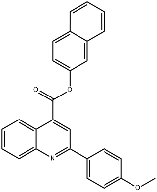 2-naphthyl 2-(4-methoxyphenyl)-4-quinolinecarboxylate Structure