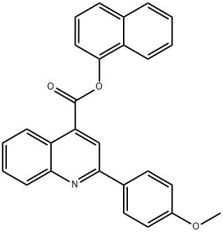 1-naphthyl 2-(4-methoxyphenyl)-4-quinolinecarboxylate Structure