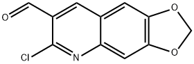 6-CHLORO-[1,3]DIOXOLO[4,5-G]QUINOLINE-7-CARBALDEHYDE Structure
