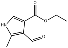 1H-Pyrrole-3-carboxylicacid,4-formyl-5-methyl-,ethylester(9CI) Structure