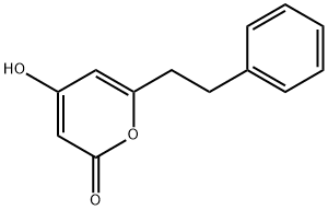 4-HYDROXY-6-PHENETHYL-PYRAN-2-ONE 구조식 이미지