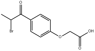 4-(2-BROMOPROPIONYL)PHENOXYACETIC ACID Structure