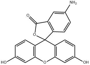 5-Aminofluorescein 구조식 이미지