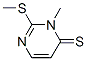 4(3H)-Pyrimidinethione,  3-methyl-2-(methylthio)- Structure