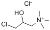 3-클로로-2-하이드록시프로필 트리메틸암모늄 클로라이드 구조식 이미지