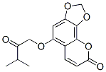 5-(3-Methyl-2-oxobutoxy)-8H-1,3-dioxolo[4,5-h][1]benzopyran-8-one 구조식 이미지