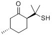 trans-2-(1-mercapto-1-methylethyl)-5-methylcyclohexan-1-one  Structure