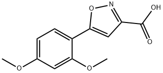 5-(2,4-DIMETHOXYPHENYL)-3-ISOXAZOLECARBOXYLIC ACID Structure