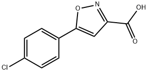 5-(4-CHLOROPHENYL)ISOXAZOLE-3-CARBOXYLIC ACID 구조식 이미지