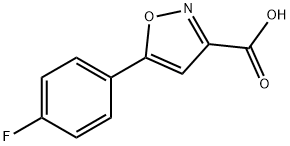 5-(4-FLUORO-PHENYL)-ISOXAZOLE-3-CARBOXYLIC ACID 구조식 이미지