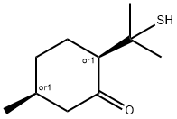 cis-2-(1-mercapto-1-methylethyl)-5-methylcyclohexan-1-one 구조식 이미지