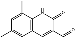 6,8-DIMETHYL-2-OXO-1,2-DIHYDRO-3-QUINOLINECARBALDEHYDE Structure