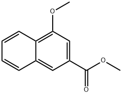 2-나프탈렌카르복실산,4-메톡시-,메틸에스테르 구조식 이미지