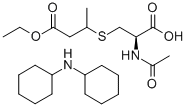 N-아세틸-S-(2-에톡시카르보닐에틸-1-메틸)-L-시스테인,디시클로헥실암모늄염 구조식 이미지