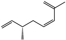 (6S,3Z)-2,6-Dimethyl-1,3,7-octatriene Structure