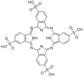 29h,29h,31h-phthalocyanine-c,c,c,c-tetrasulfonic acid Structure