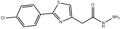 2-(4-Chlorophenyl)-4-thiazoleacetic acid hydrazide Structure