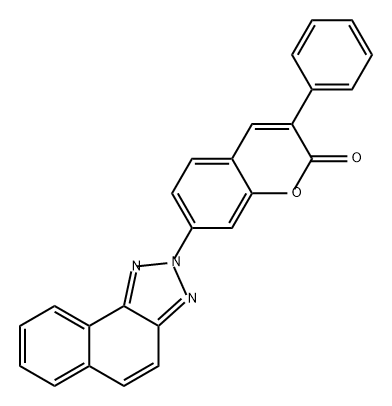 7-(2H-naphtho[1,2-d]triazol-2-yl)-3-phenyl-2-benzopyrone Structure