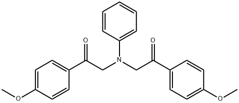 1-(4-METHOXY-PHENYL)-2-([2-(4-METHOXY-PHENYL)-2-OXO-ETHYL]-PHENYL-AMINO)-ETHANONE 구조식 이미지