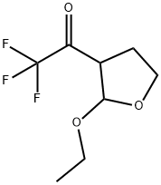 Ethanone, 1-(2-ethoxytetrahydro-3-furanyl)-2,2,2-trifluoro- (9CI) 구조식 이미지