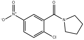 1-{2-chloro-5-nitrobenzoyl}pyrrolidine Structure