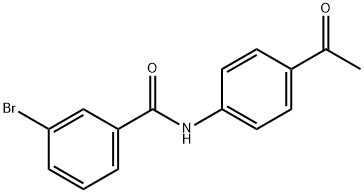 N-(4-acetylphenyl)-3-bromobenzamide 구조식 이미지