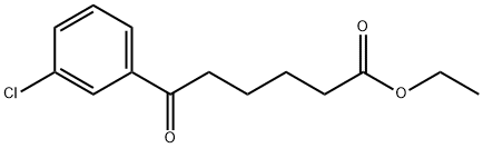 ETHYL 6-(3-CHLOROPHENYL)-6-OXOHEXANOATE Structure