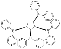 CIS,CIS,CIS-TETRAKIS(DIPHENYLPHOSPHINOMETHYL)CYCLOPENTANE 구조식 이미지