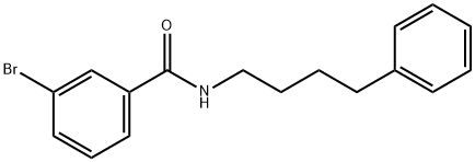 3-bromo-N-(4-phenylbutyl)benzamide 구조식 이미지