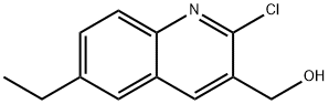 2-CHLORO-6-ETHYLQUINOLINE-3-METHANOL Structure