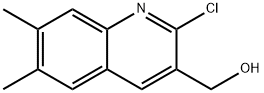 2-CHLORO-6,7-DIMETHYLQUINOLINE-3-METHANOL Structure