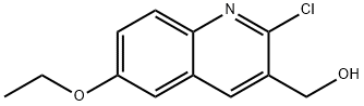 2-CHLORO-6-ETHOXYQUINOLINE-3-METHANOL 구조식 이미지