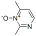 Pyrimidine, 2,4-dimethyl-, 3-oxide (8CI,9CI) Structure