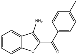(3-AMINO-1-BENZOFURAN-2-YL)(4-METHYLPHENYL)METHANONE Structure