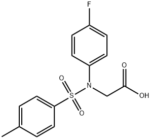 [(4-Fluoro-phenyl)-(toluene-4-sulfonyl)-amino]-acetic acid 구조식 이미지