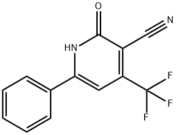 2-OXO-6-PHENYL-4-(TRIFLUOROMETHYL)-1,2-DIHYDRO-3-PYRIDINECARBONITRILE 구조식 이미지