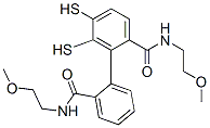 N-(2-메톡시에틸)-2-[2-(2-메톡시에틸카르바모일)페닐]디술파닐-벤즈아미드 구조식 이미지