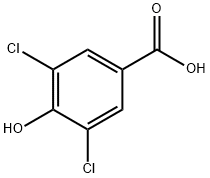 3,5-Dichloro-4-hydroxybenzoic acid 구조식 이미지