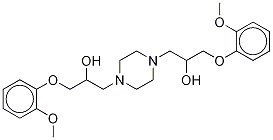 α,α'-Bis[(2-Methoxyphenoxy)Methyl]-1,4-piperazinediethanol Structure