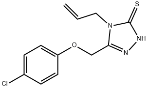 4-ALLYL-5-[(4-CHLOROPHENOXY)METHYL]-4H-1,2,4-TRIAZOLE-3-THIOL Structure