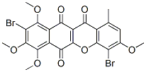 4,9-Dibromo-3,7,8,10-tetramethoxy-1-methyl-11H-benzo[b]xanthene-6,11,12-trione Structure