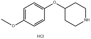 4-(4-METHOXYPHENOXY)PIPERIDINE HYDROCHLORIDE 구조식 이미지