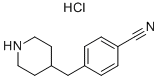 4-(4-CYANOBENZYL) PIPERIDINE HCL Structure