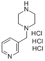 1-(Pyridin-3-ylmethyl)piperazine trihydrochloride Structure