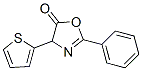 5(4H)-Oxazolone,  2-phenyl-4-(2-thienyl)- Structure