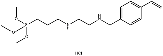 3-(N-STYRYLMETHYL-2-AMINOETHYLAMINO)PROPYLTRIMETHOXYSILANE HYDROCHLORIDE Structure