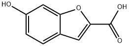 6-HYDROXY-BENZOFURAN-2-CARBOXYLIC ACID 구조식 이미지