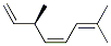 (3R,4Z)-3,7-Dimethyl-1,4,6-octatriene Structure